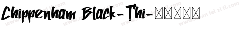 Chippenham Black-Thi字体转换